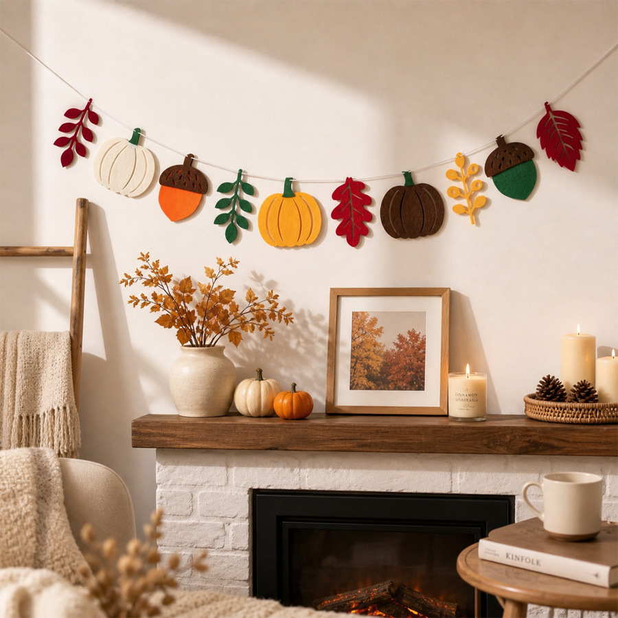 Bandera de Hojas de Calabaza O - Home Textiles Usa reseña y precio