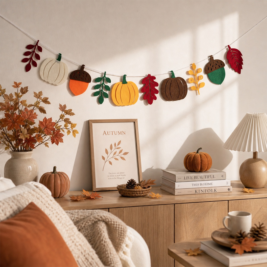 Bandera de Hojas de Calabaza O - Home Textiles Usa reseña y precio