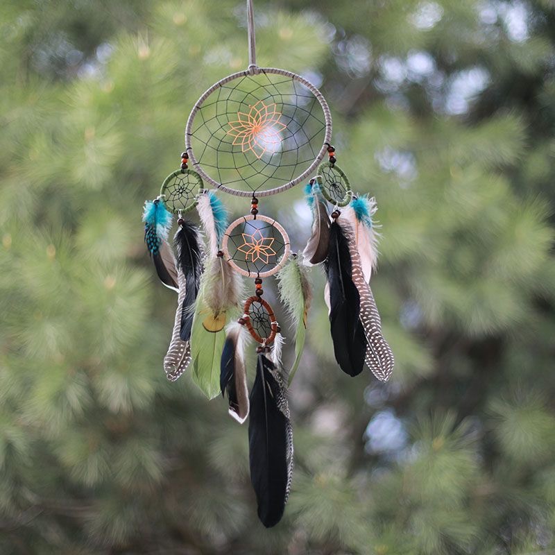 Atrapasueños de plumas con múl - Home Textiles Usa reseña y precio