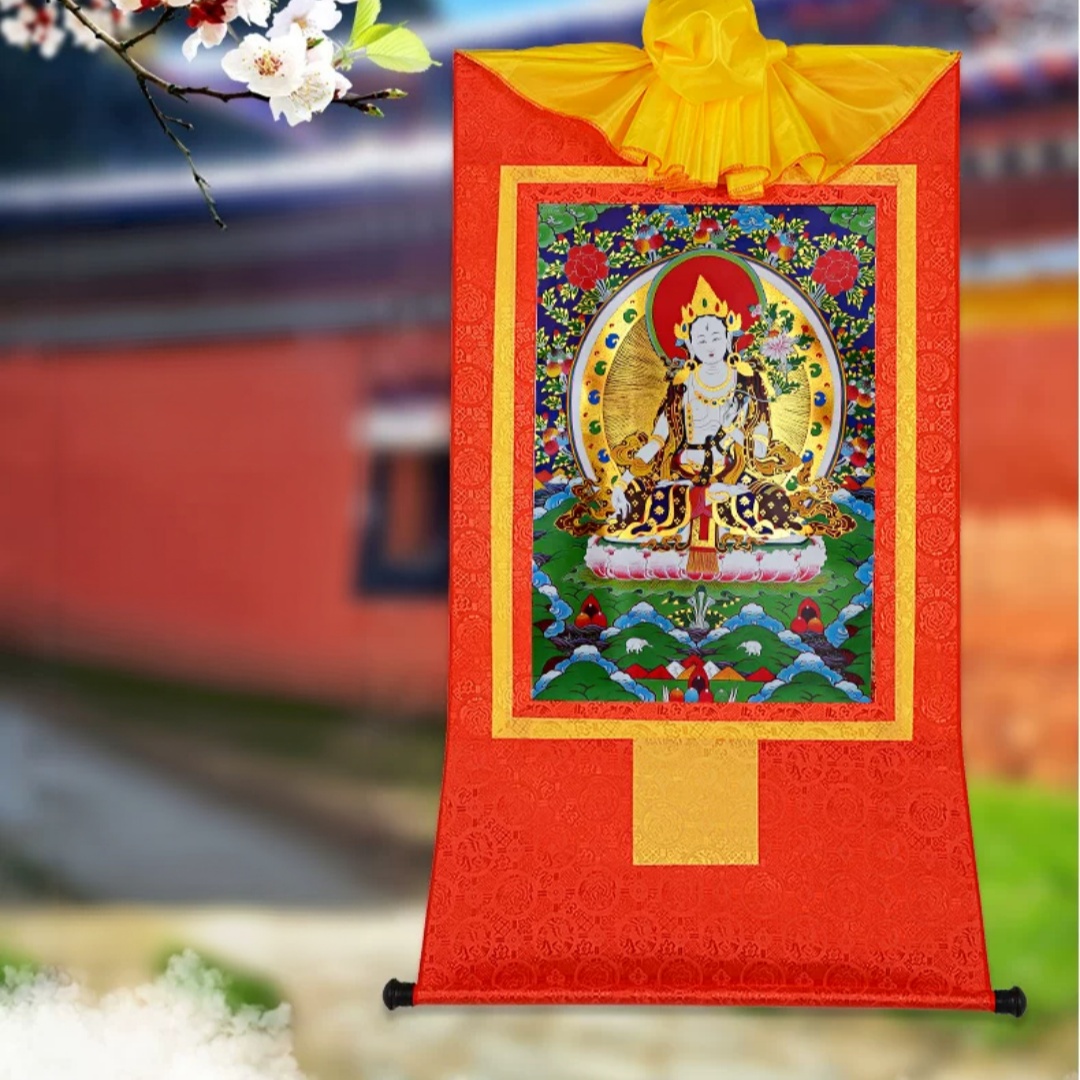 Thangka de Buda Tara Blanca, P - Home Textiles & Decorations reseña y precio